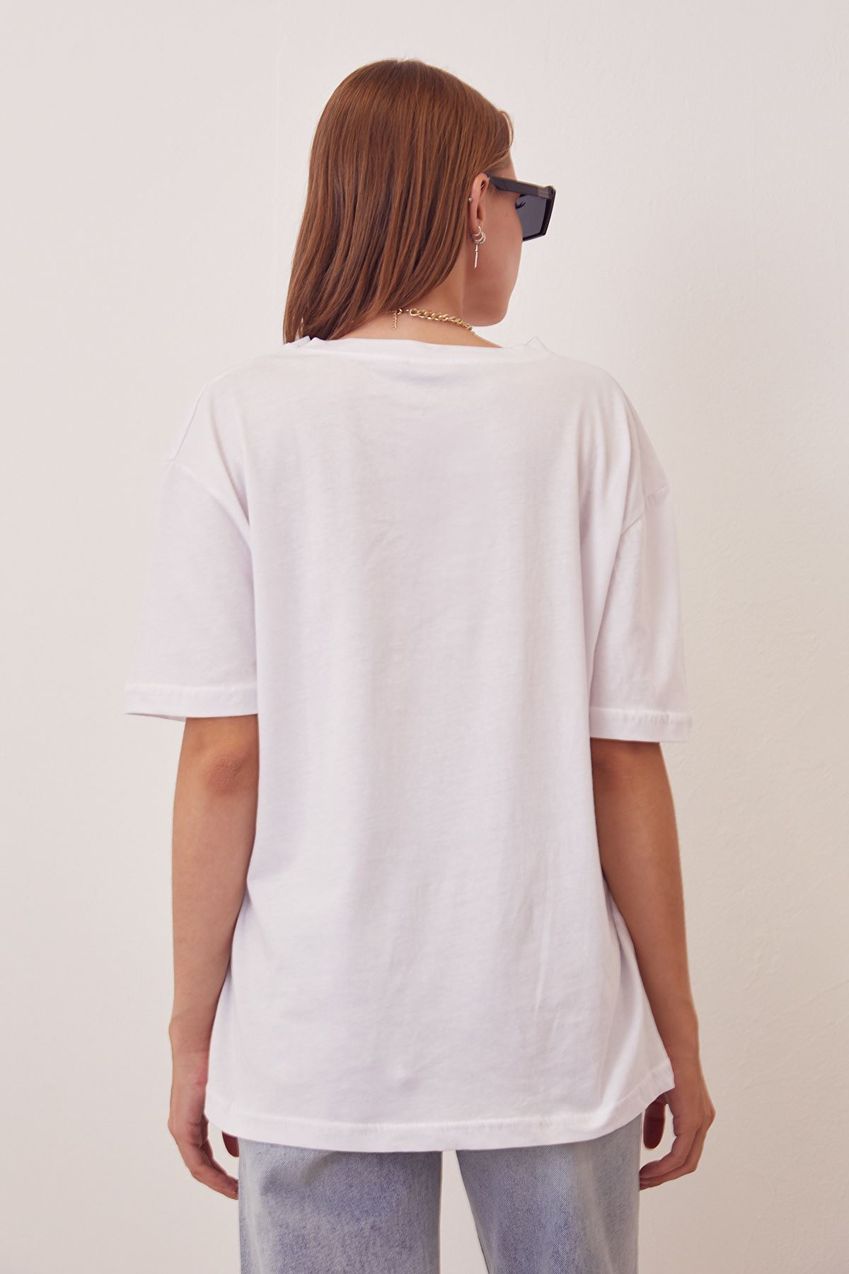 Basic T-shirt-Beyaz